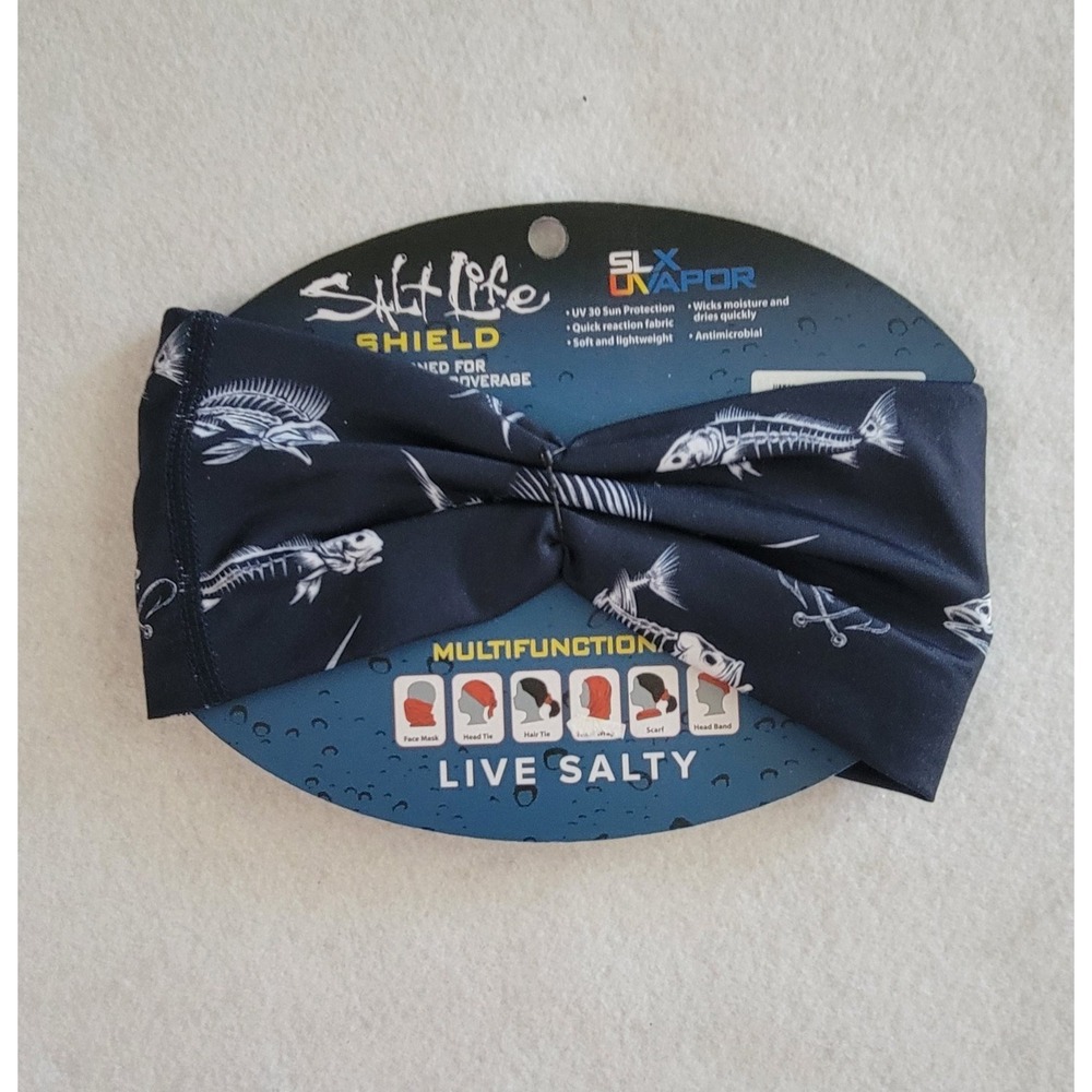 SALT LIFE  Face Shield/Gaiter  Blue- NEW - Youth OSFM‎